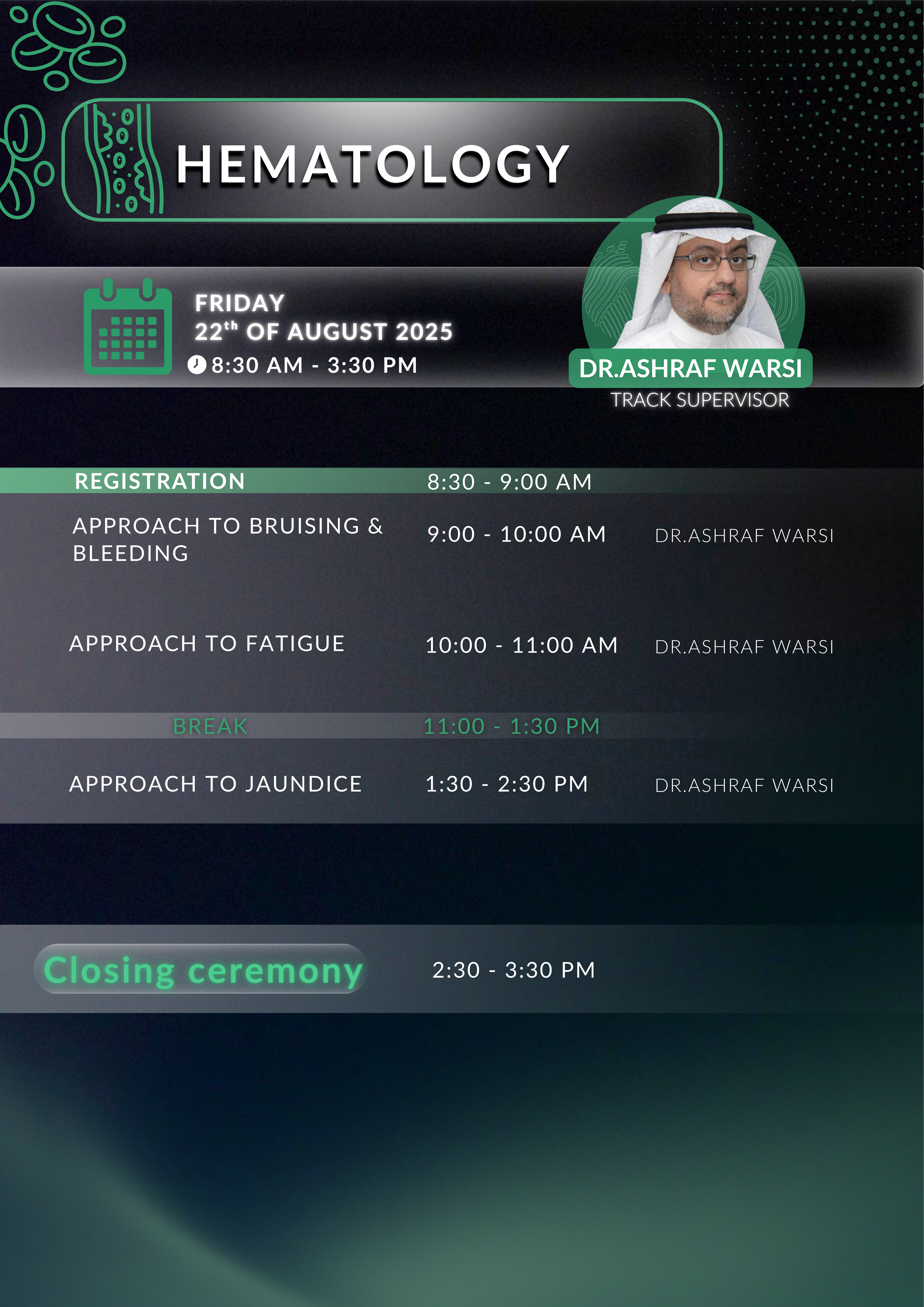 Day 7 - Hematology activities overview